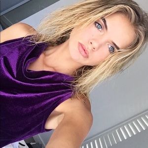 Vintage purple top